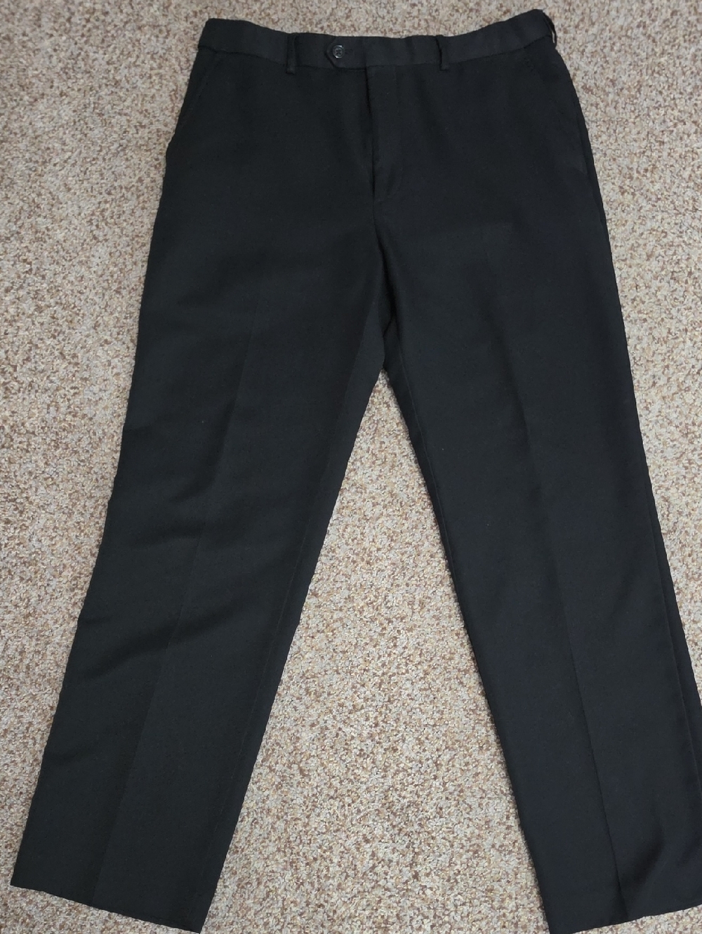 Stafford Black Men's Dress Trousers